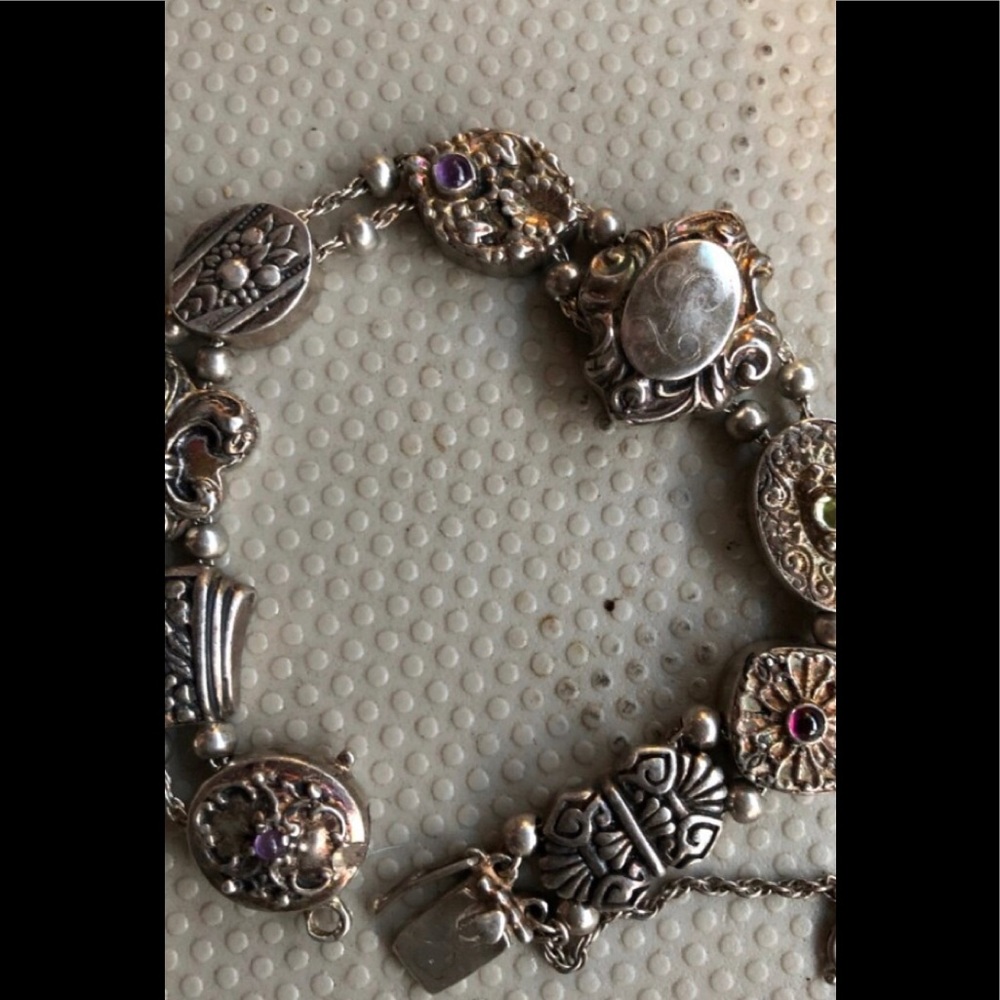 REAL RARE SHARAVESHK INDIA 925 SOLID BRACELET